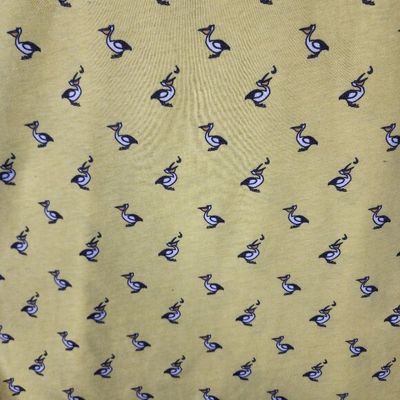 Lloyd & Jefferson Yellow Pelican Print Short Sleeve Crewneck T-Shirt - Picture 2 of 6